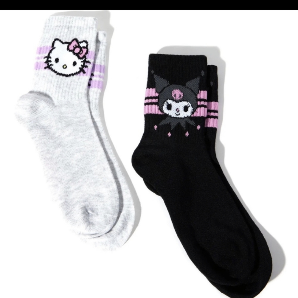 Hello Kitty & Kuromi 2 Pack Socks